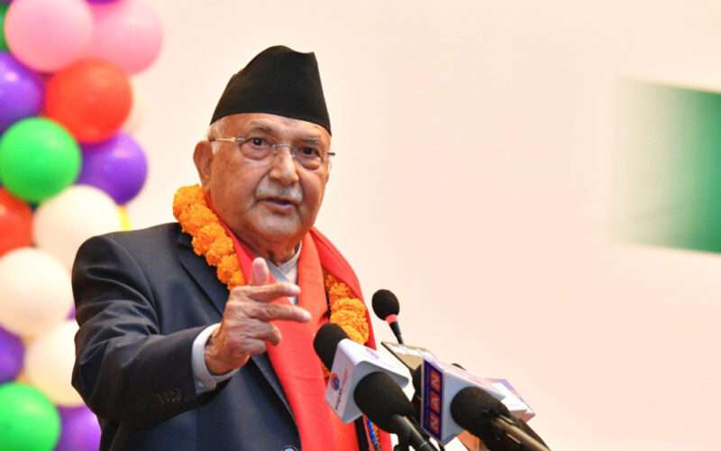 अहिलेको राजनीतिक परिस्थितिअनुसार सरकारमा को हुन्छ भन्न सकिने अवस्था छैन: नेकपा एमालेका अध्यक्ष केपी शर्मा ओली